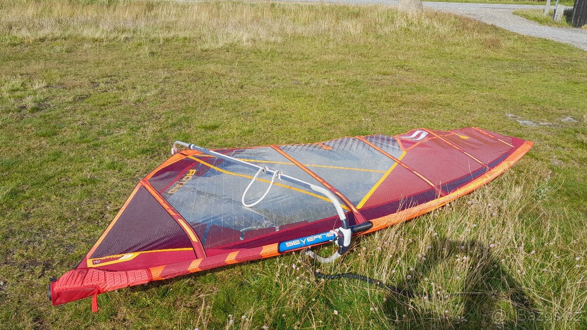 Oplachtění windsurfing plachta Severne Gator 5.5