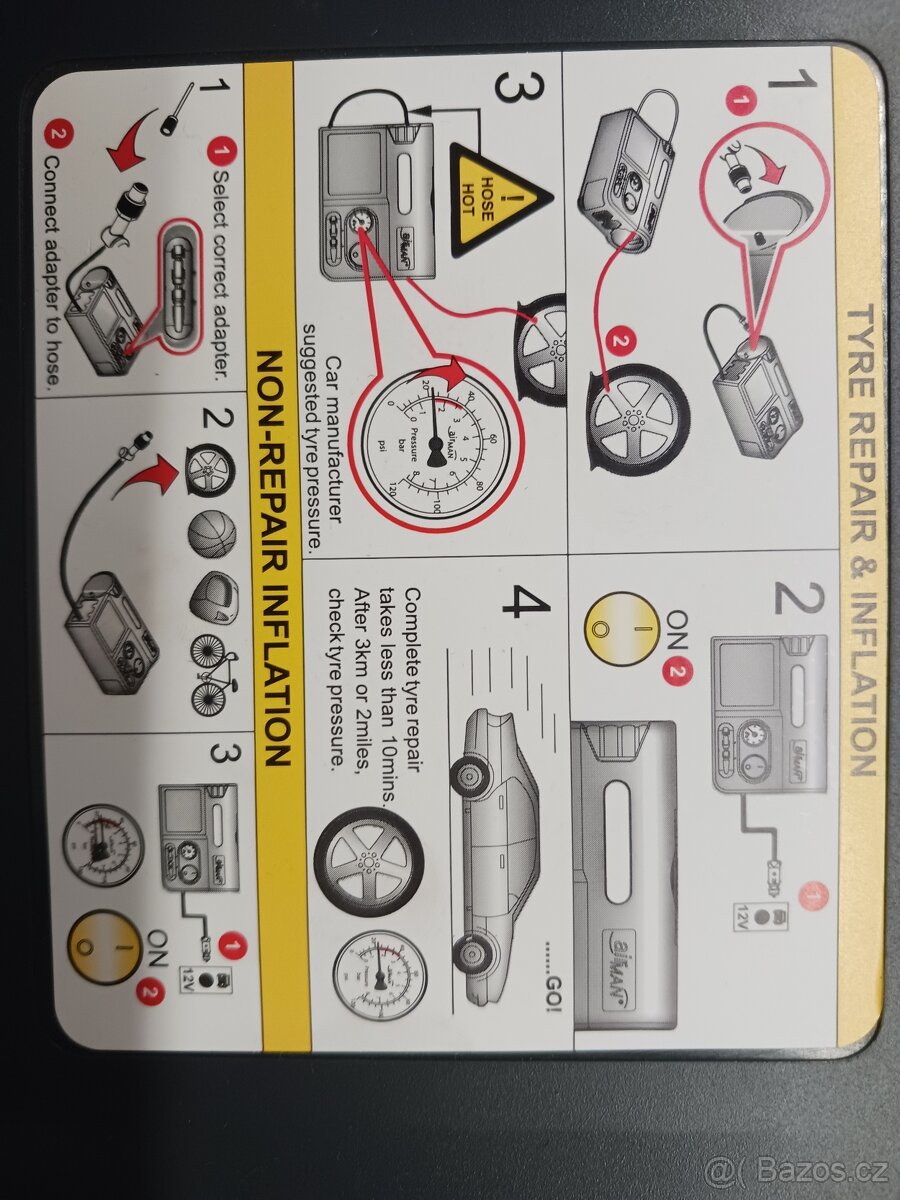 Automatická opravná sada pneumatik AUTO / SUV - AirMan ResQ