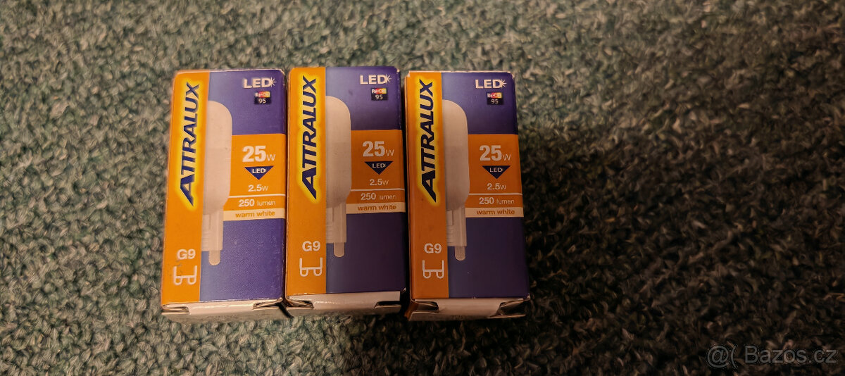 Attralux LED 25W 250lm G9 studená bílá