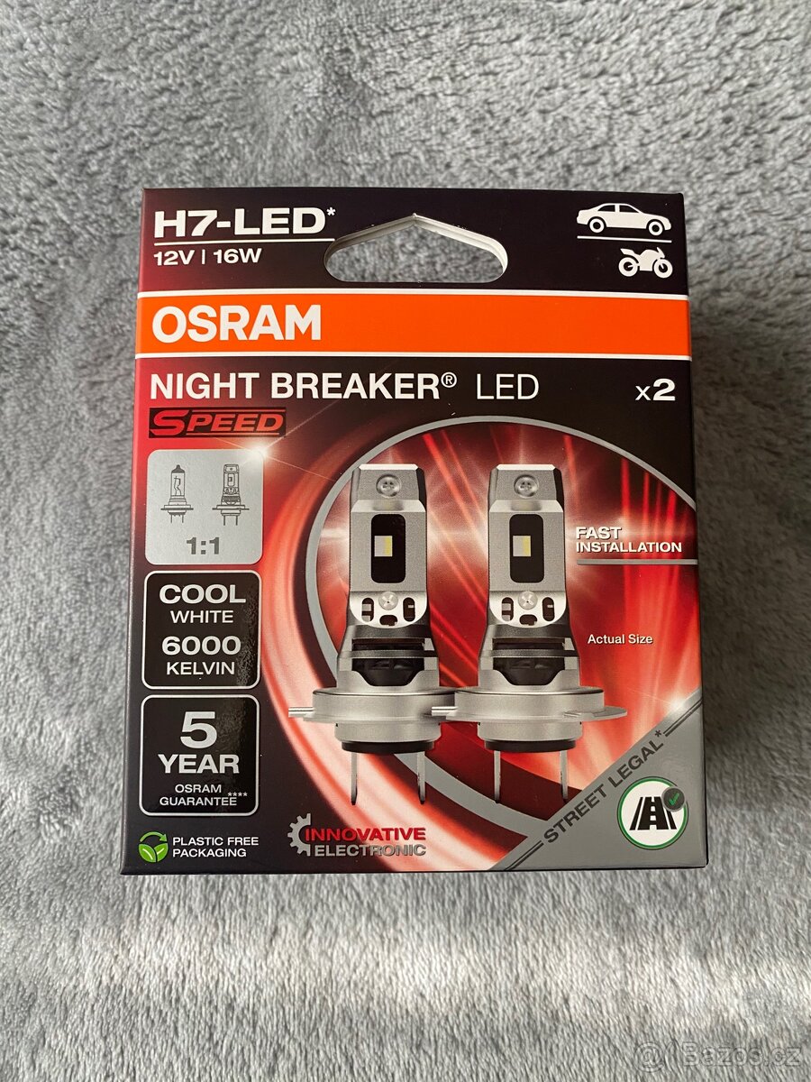 OSRAM NIGHT BREAKER LED SPEED H7 1:1 2 ks Nové