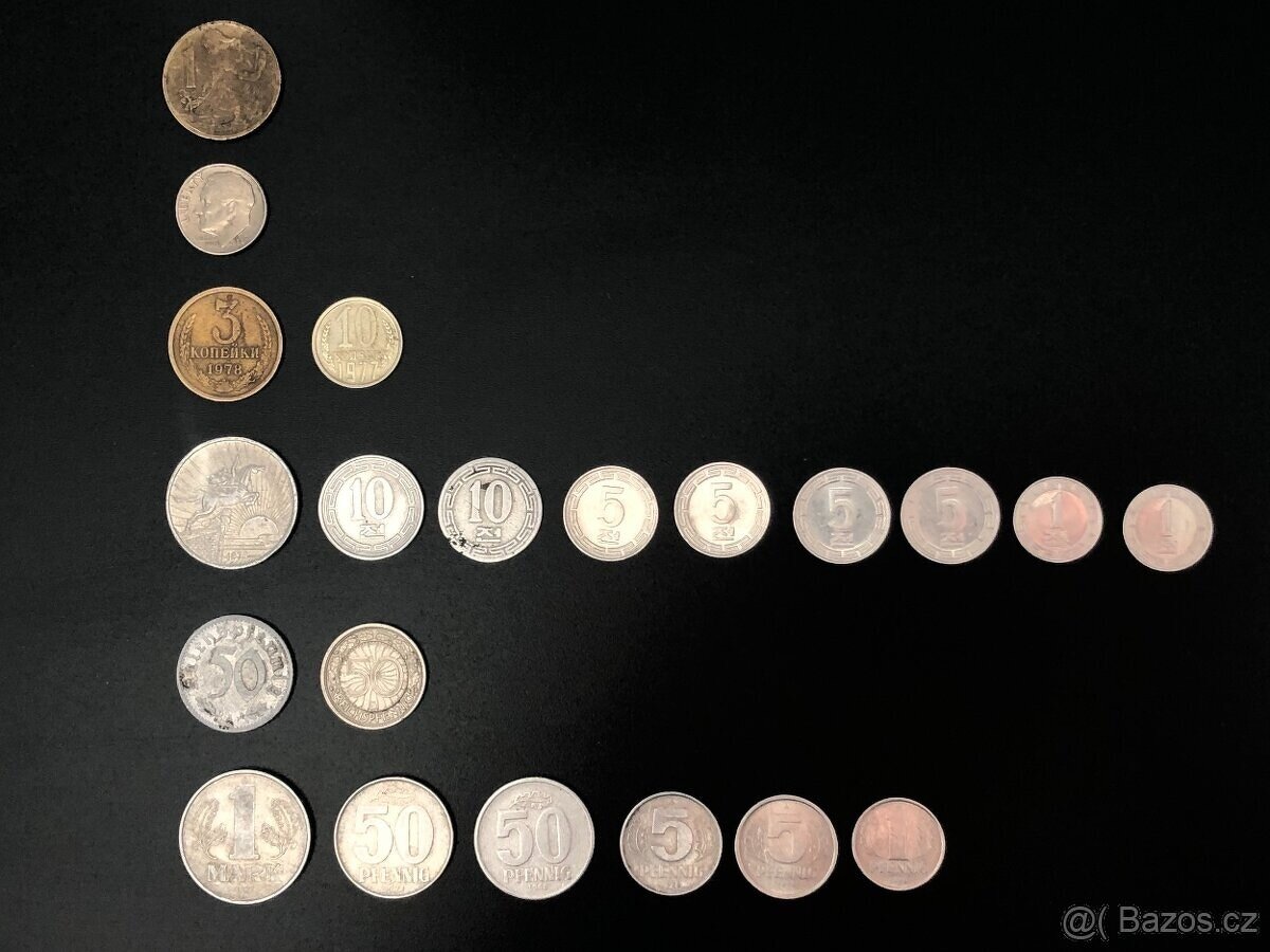 Mince (Deutsches Reich, KLDR, ČSR, USA, CCCP, DEM)