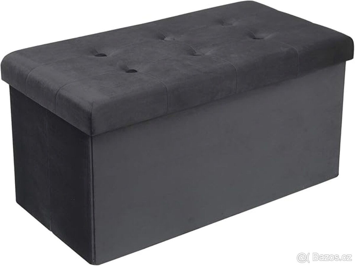 Otoman šedý nebo krémový