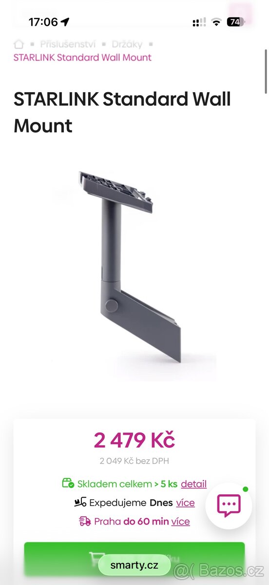 Starlink wall mount