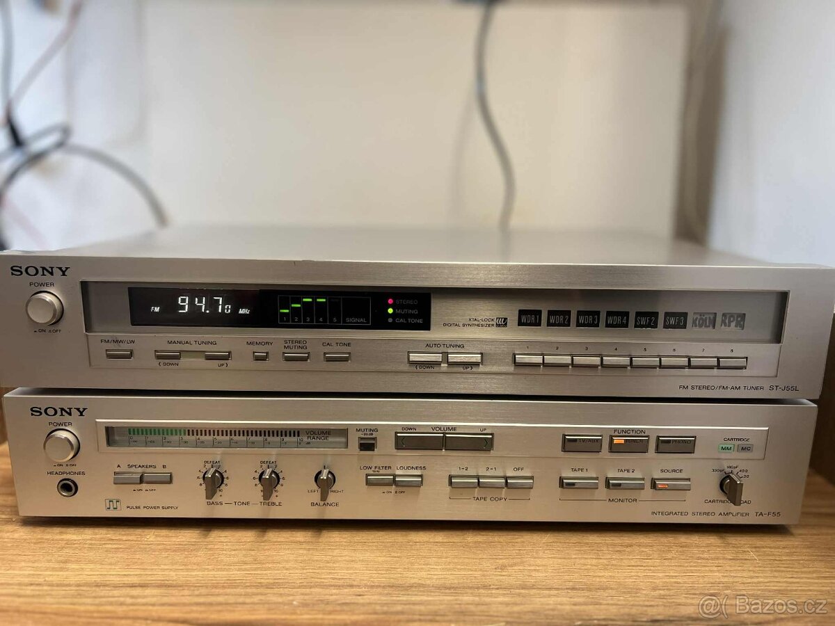 SONY VINTAGE SESTAVA TA-F55 + ST-J55L