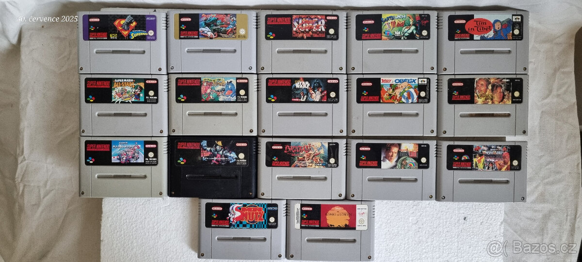 STARÉ TV VIDEOHRY - SUPER NINTENDO SNES 1993