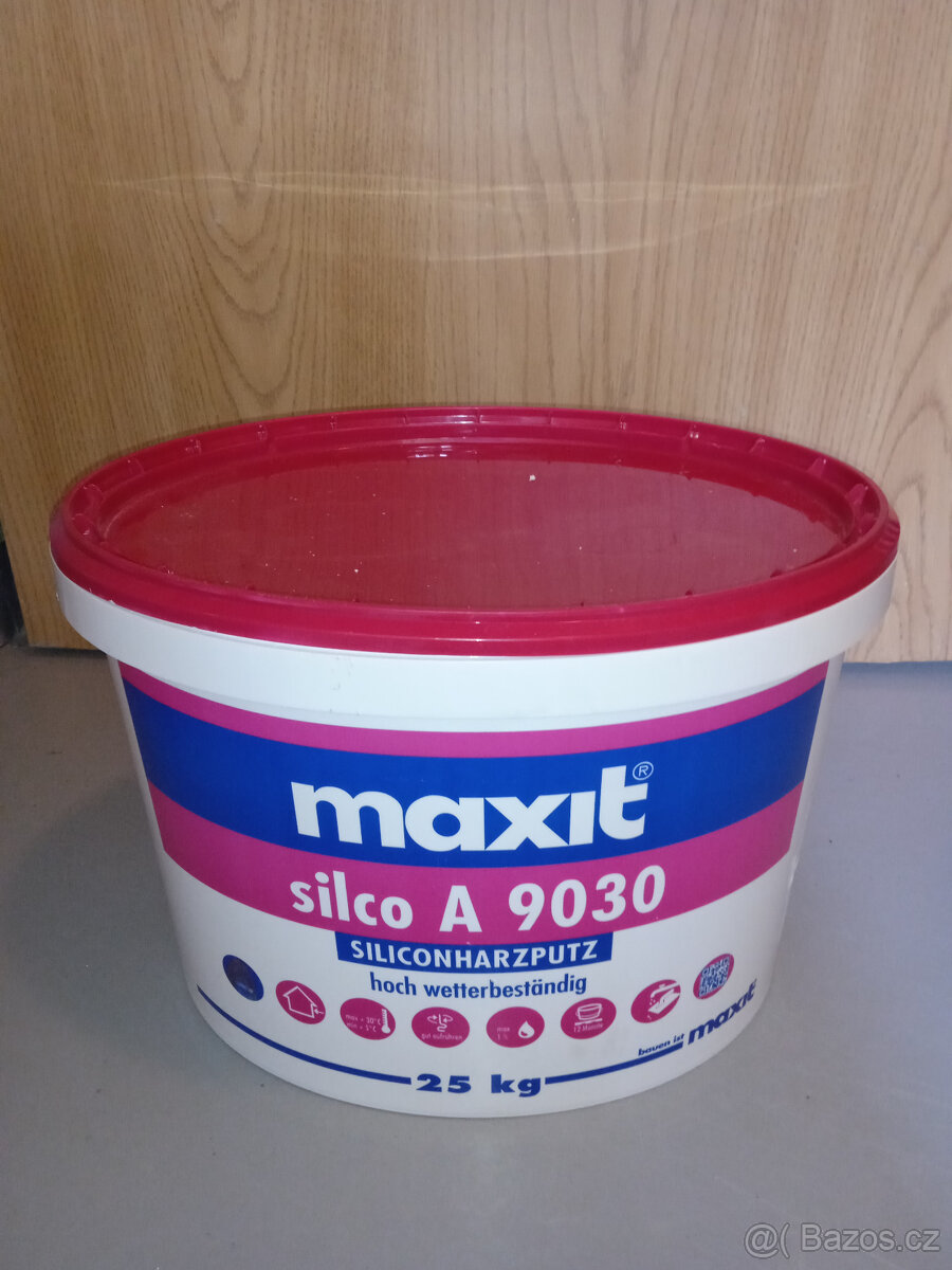 Bílá fasádní omítka - Maxit