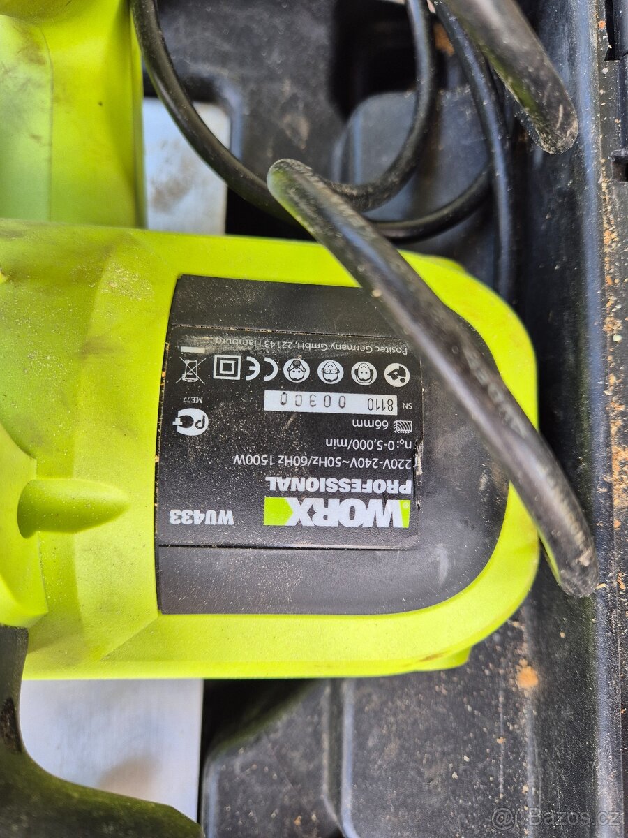 Okružni pila, mafl Worx WU433