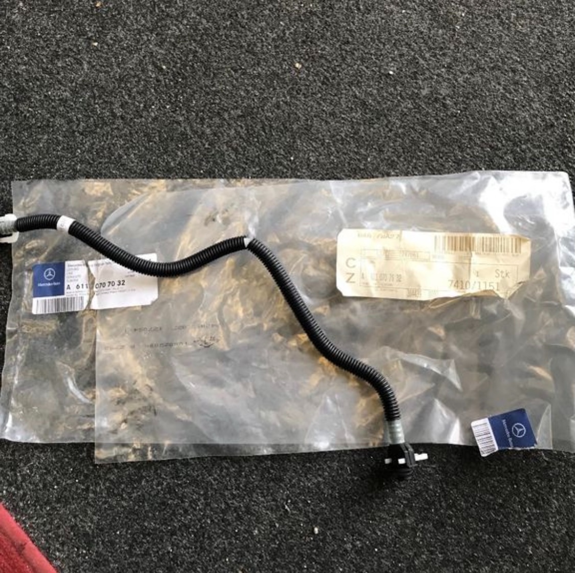 Mercedes palivové vedení na motor 640 A169 B245,nové,Praha