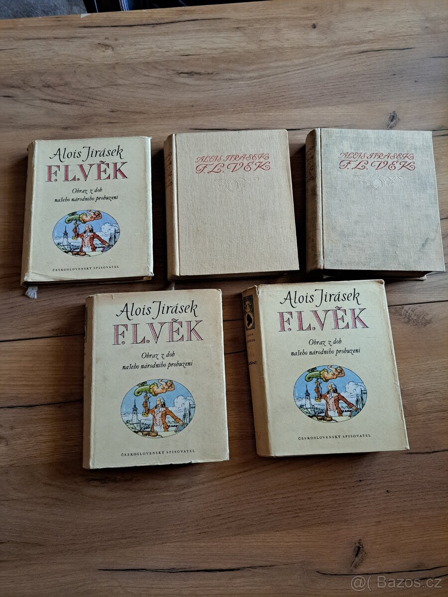 Alois Jirásek - F. L. Věk - 1. až 5. díl (komplet)