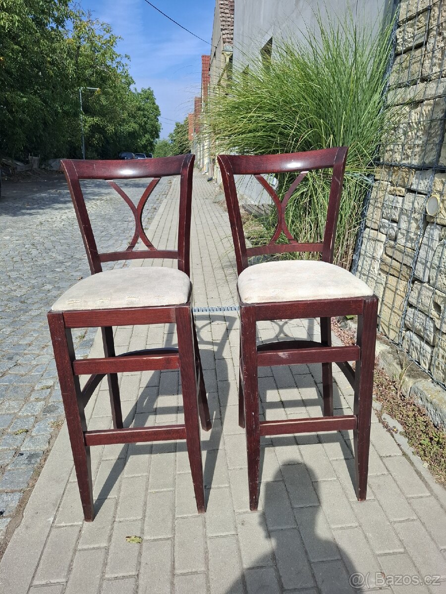 2x barové židle
