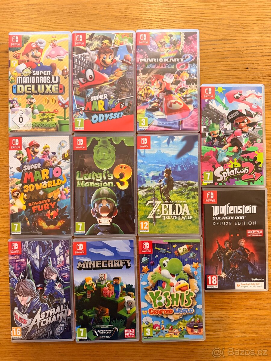 Hry pro Nintendo Switch – více titulů najednou