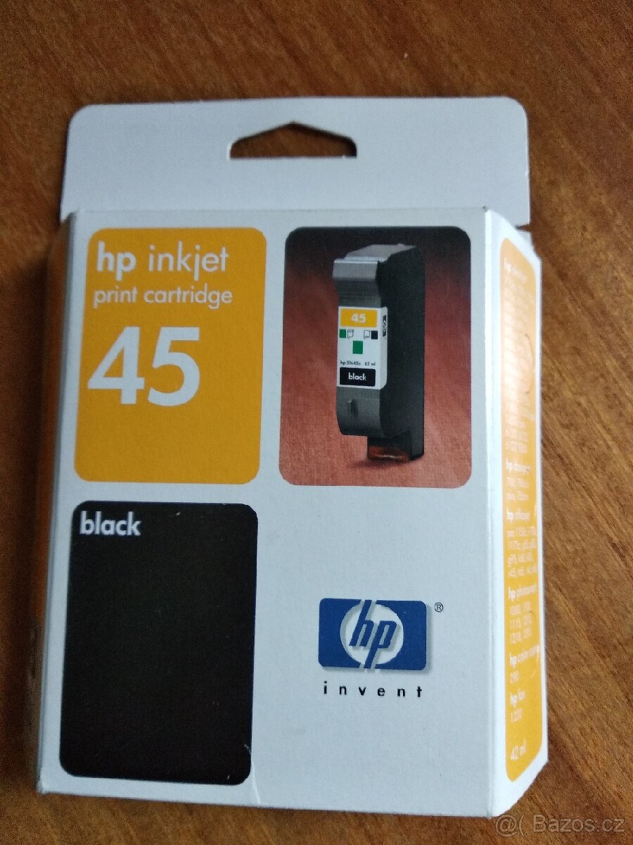 Inkoustová kazeta HP 45 originální nepoužitá dříve vyrobená