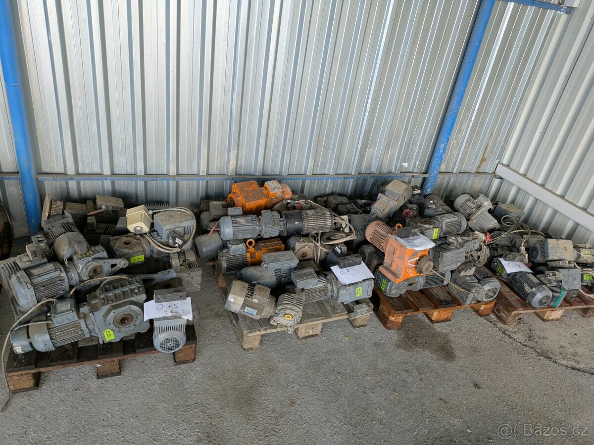 Elektromotory s prevodovkou 0,75 kW / 380V