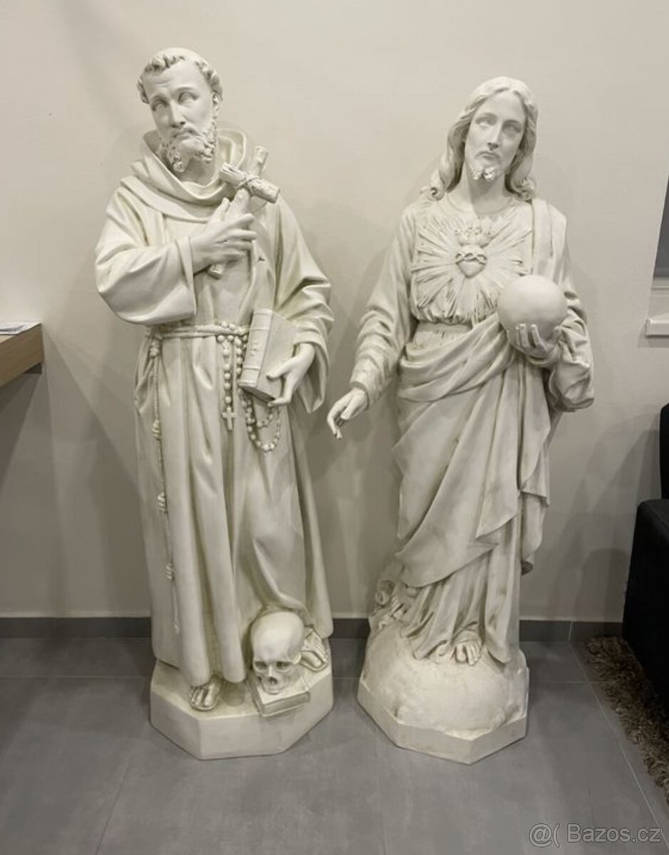 Kostelní sochy svatých (kamenná socha) 170cm