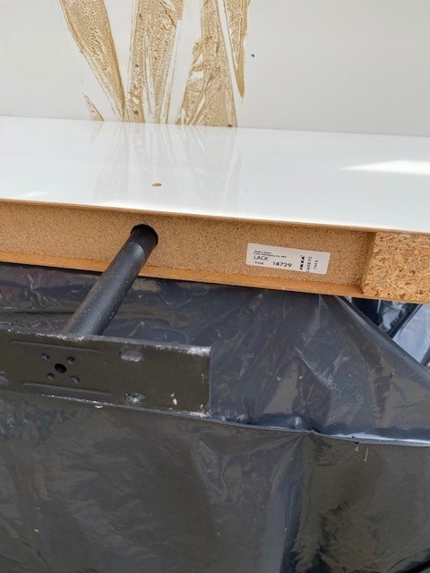 IKEA Lack bílé police na stěnu 3 ks celkem