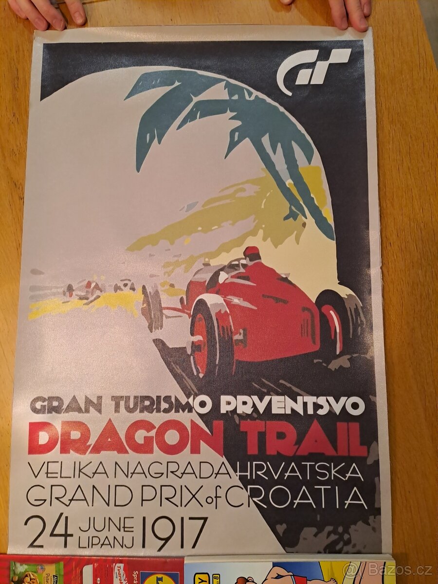 PLAKÁT ZÁVODŮ ROK 1917 - TISK NA PLÁTNO 40X60CM