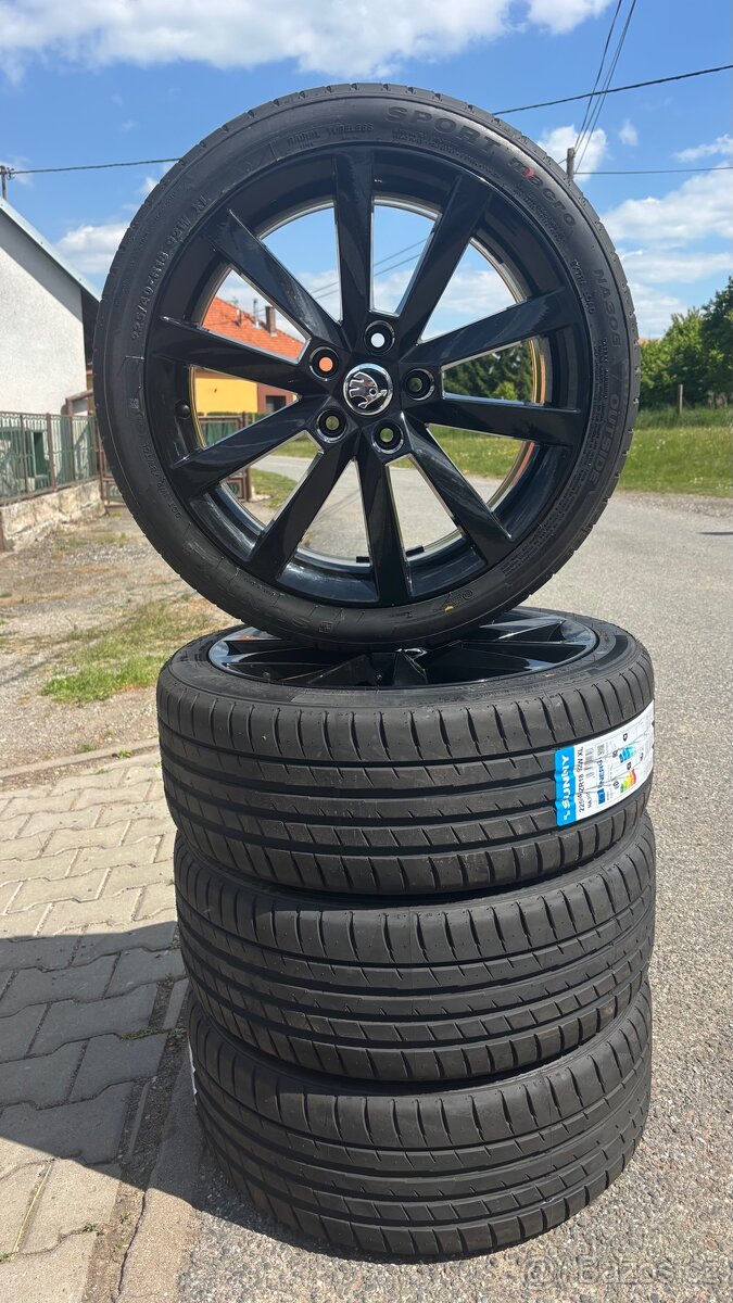 Originál alu Škoda Octavia 3 ALARIS 225/40 R18