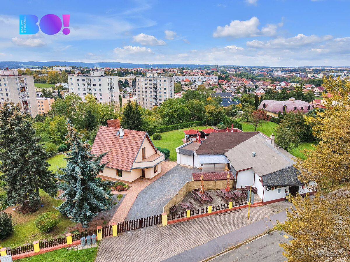 Prodej restaurace a rodinného domu 3+1, ulice Na Výsluní, Ch