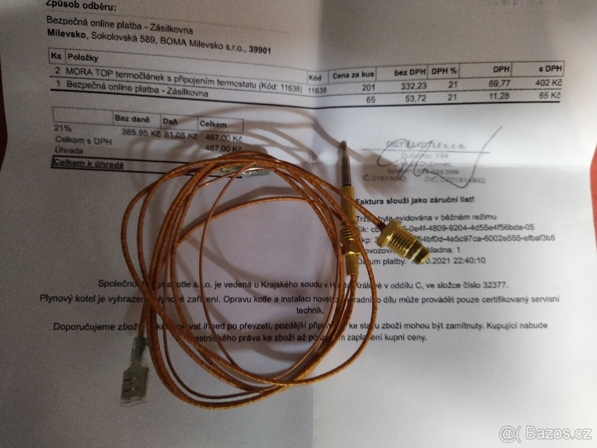 Termočlánek Mora Gasex