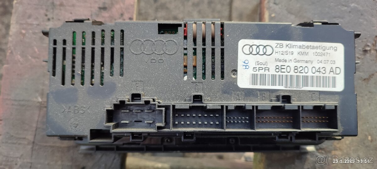 ovládání klimatroniku Audi A4 B7