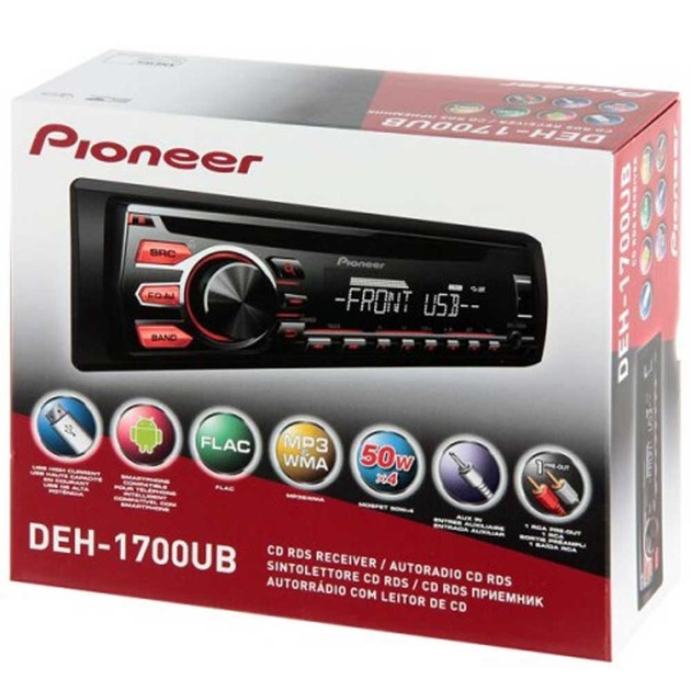 Pioneer DEH-1700UB - autorádia s CD a podporou USB