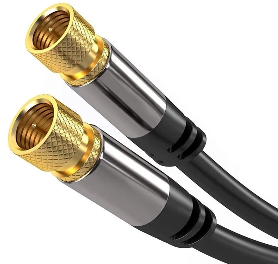 PremiumCord satelitní kabel F M/M HQ (135dB) 4x stíněný