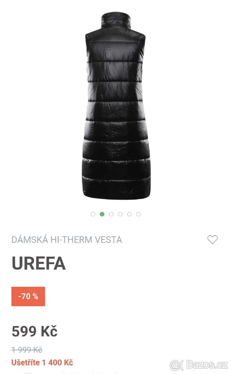 Alpine pro vesta dlouhá teplá xxl