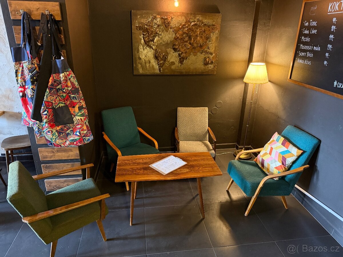 Retro křesla + stůl