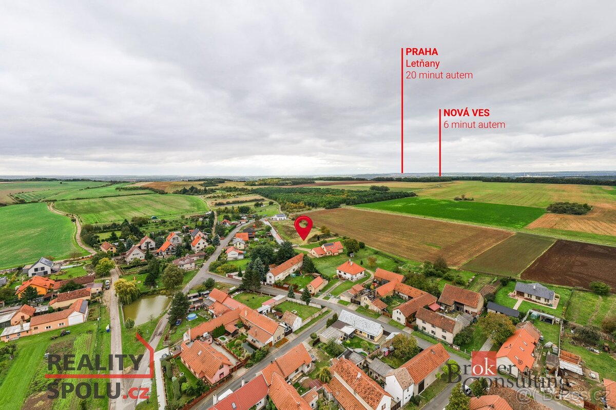 Prodej, pozemky/bydlení, 1008 m2, Ledčice , Mělník [ID 77506