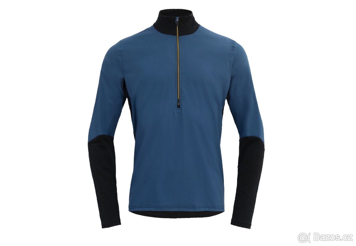 Merino mikina Devold Running Merino Cover Zip Neck Man