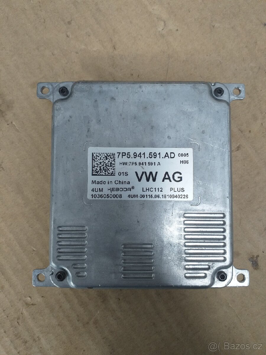 Řídící jednotka LED světlometu Škoda 7P5 941 591 AD