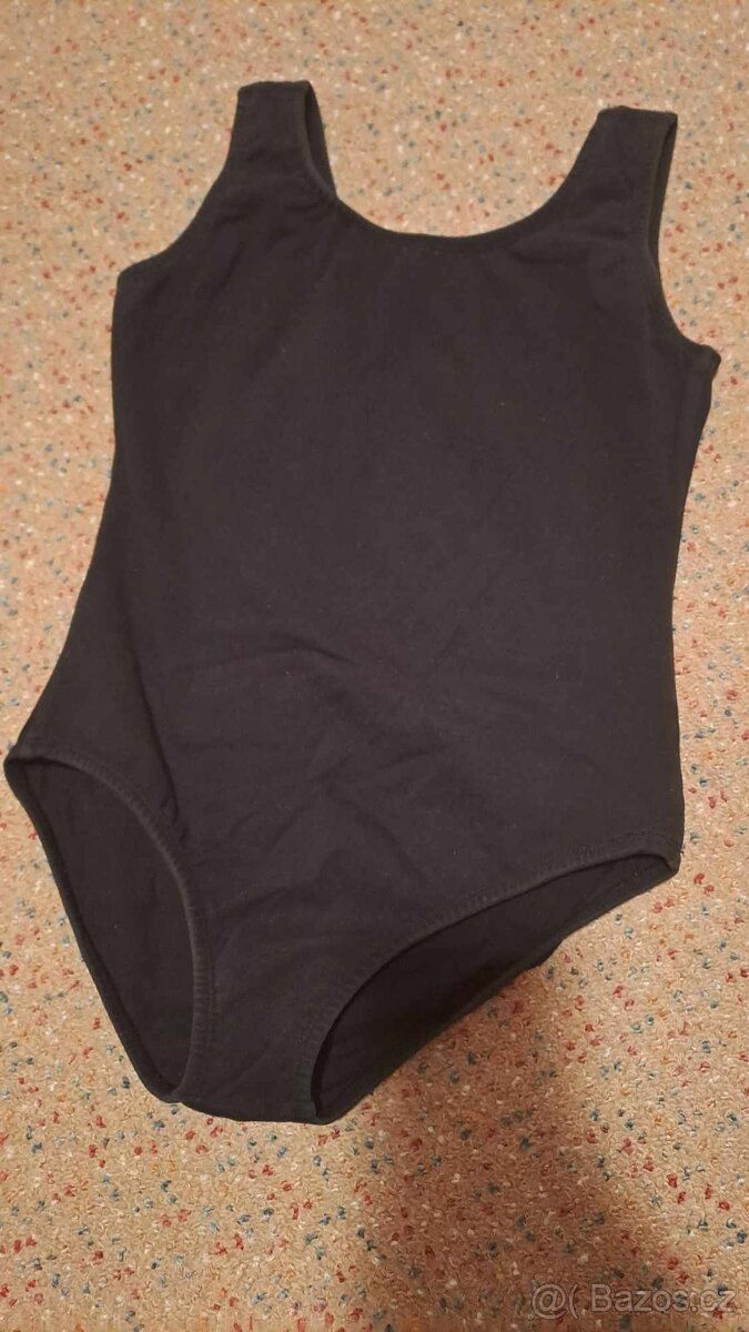 Dívčí taneční, baletní dres černý