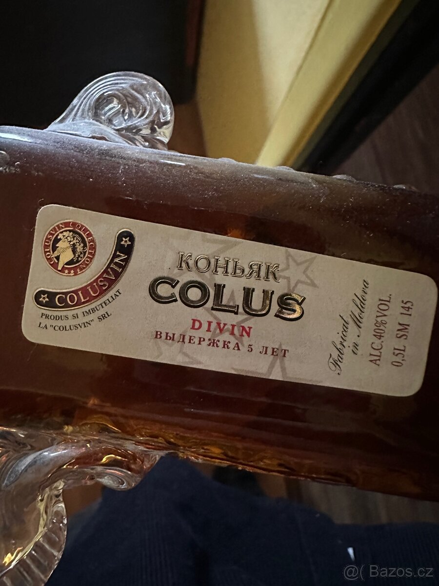 Colus cognac 0,5l ve skleněném meči
