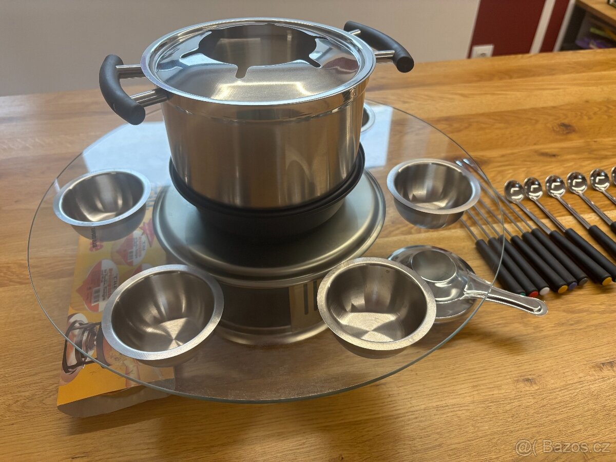 Fondue Nerezový set