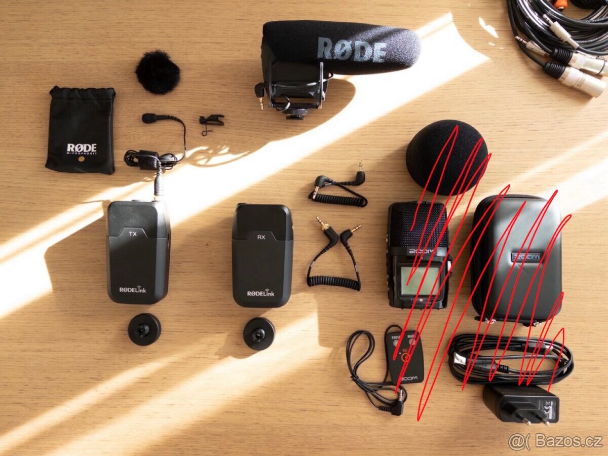 Audio video výbava (Rode Filmmaker, Rode Boom, …)