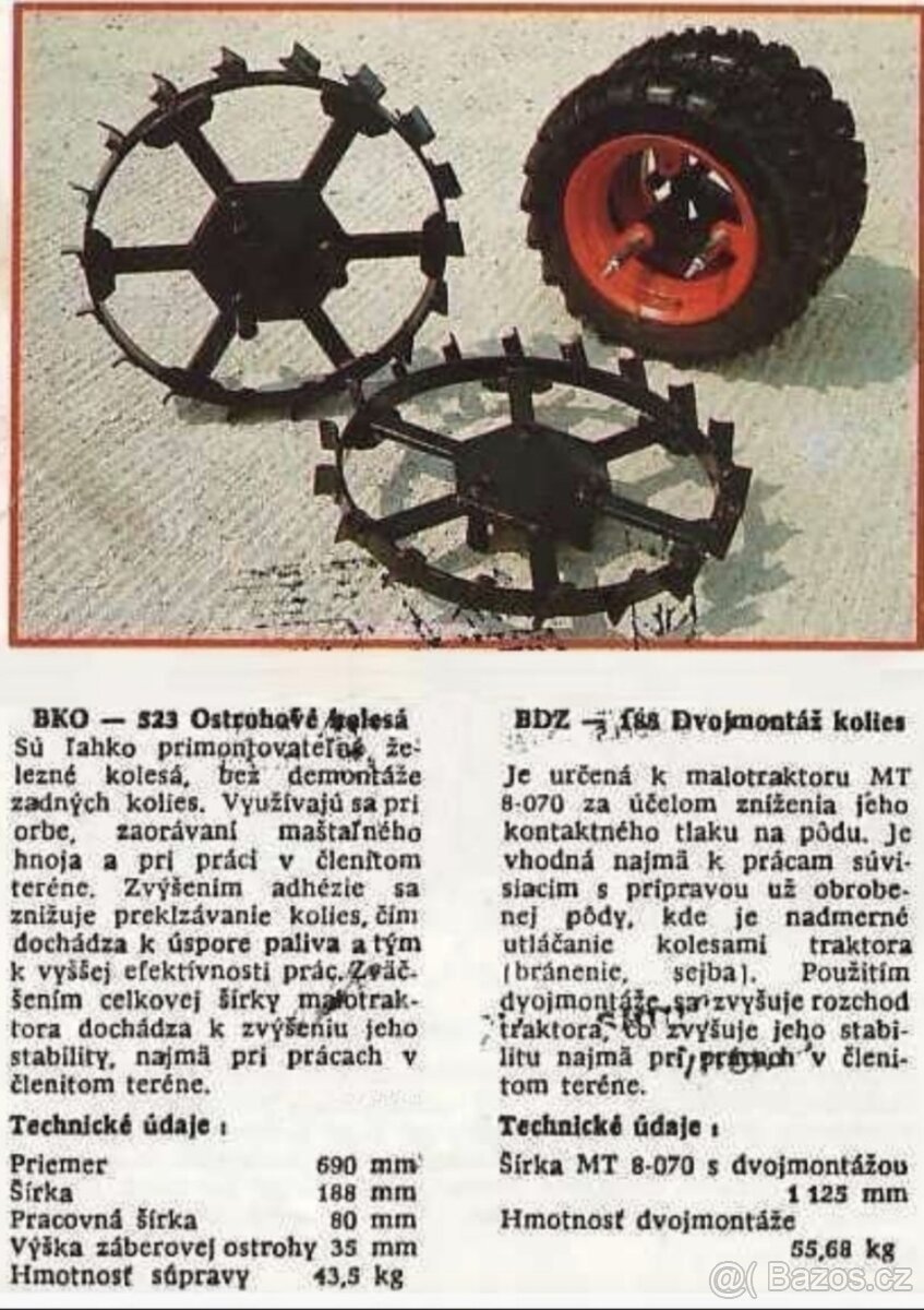 orebná kola mt8 mini