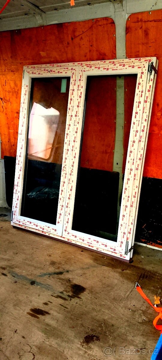 2 okna trojsklo 150 x 102 cmn
