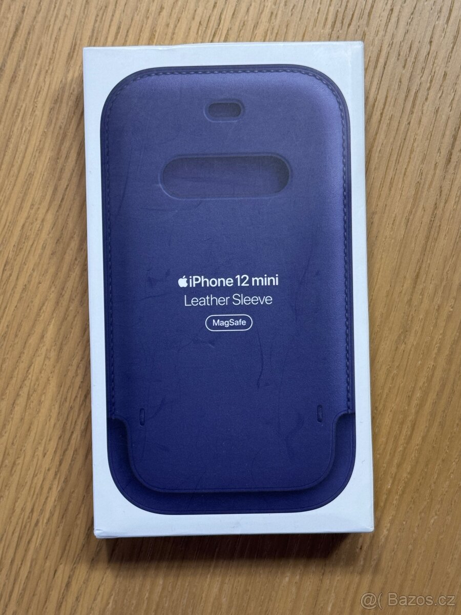 Apple iPhone 12 Mini Leather Sleeve Deep Violet (NOVÉ)