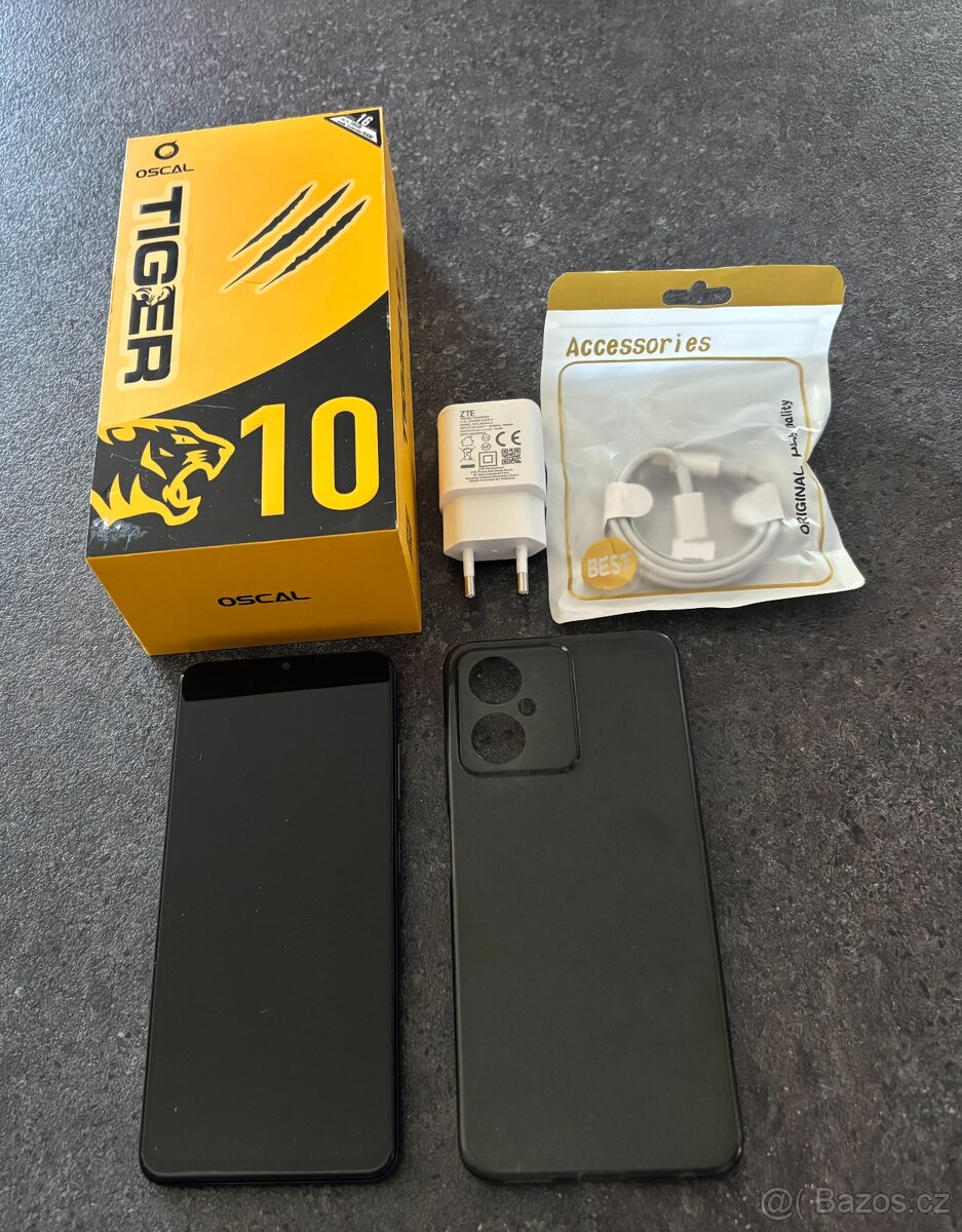OSCAL TIGER 10, 256GB, vč. krabice + nabíječky + krytu