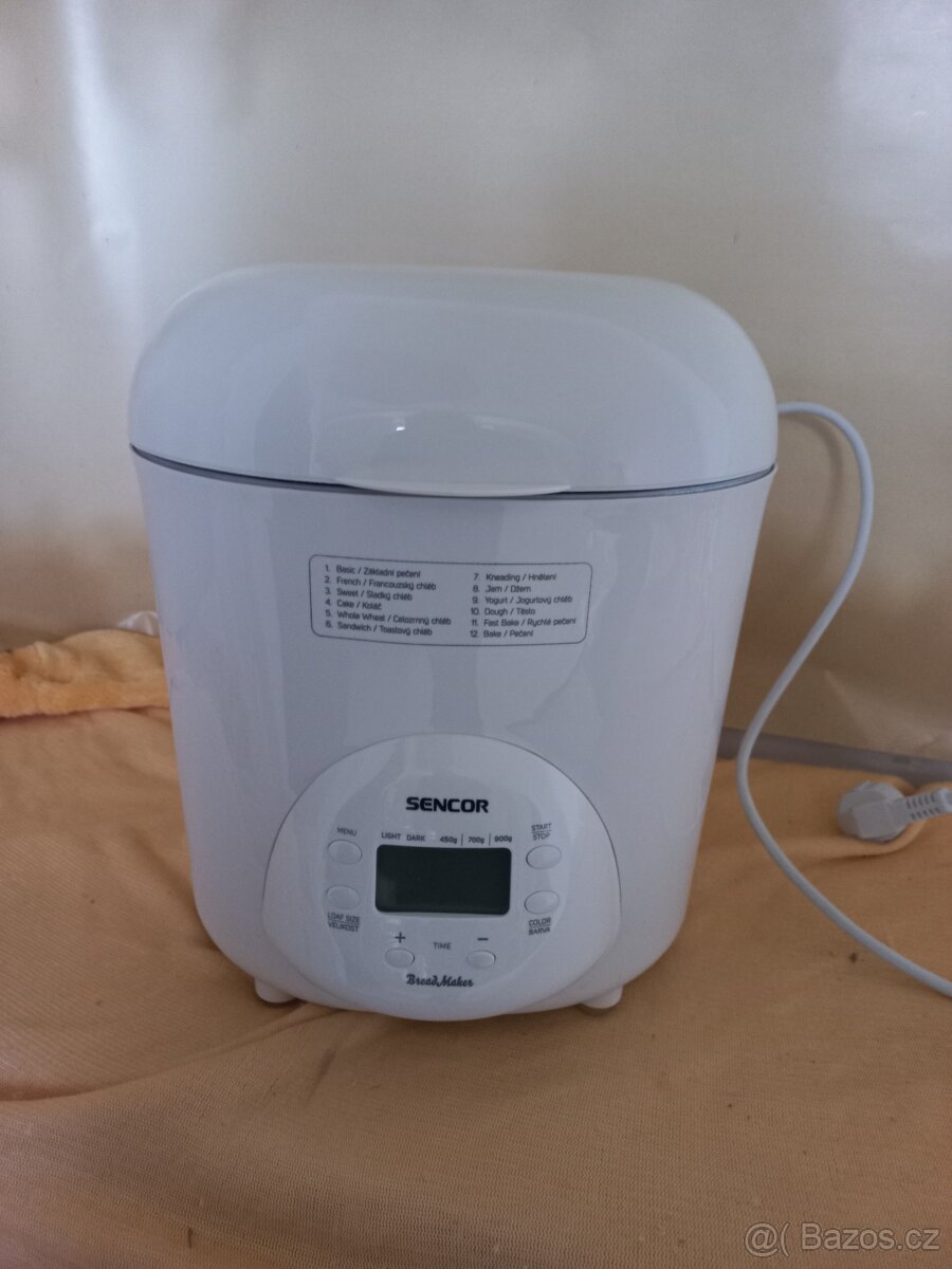 Domácí pekárna chleba SENCOR SBR 1031WH s plně automatickým