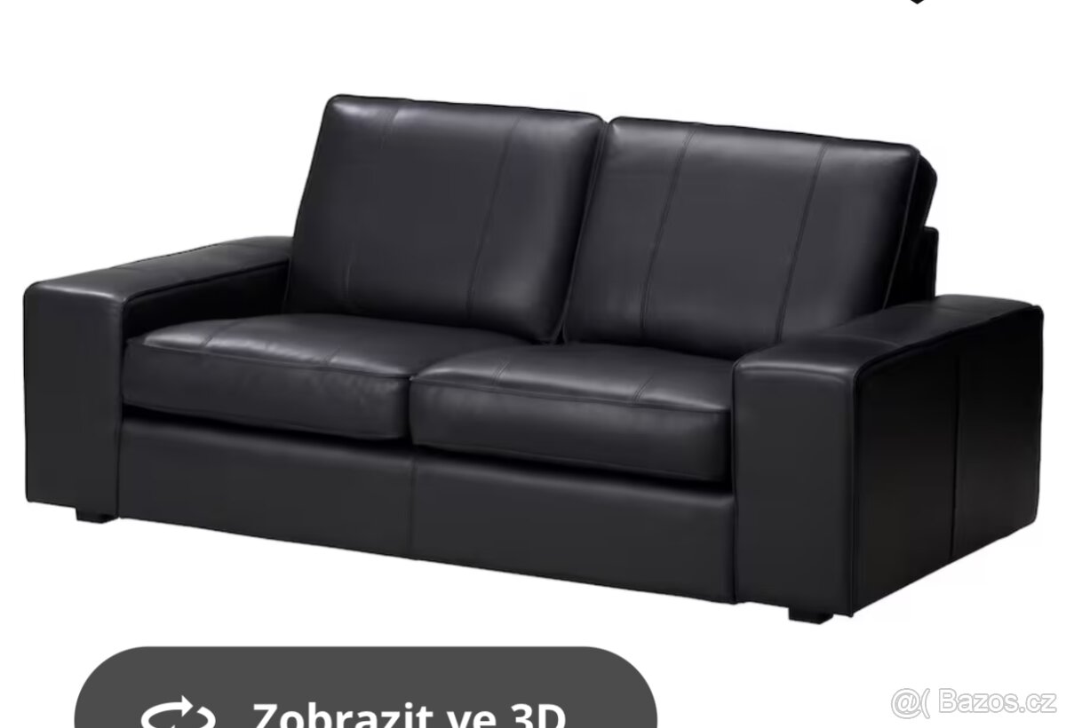 Kožená sedací souprava-sedačka