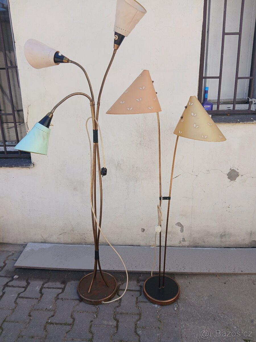 2 X retro stojací lampa Brusel
