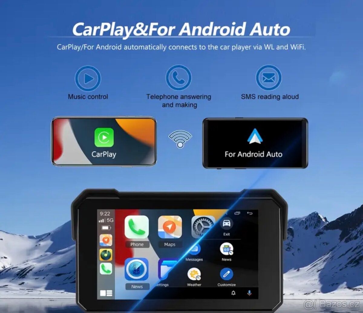 Navigace displej Carplay a android auto