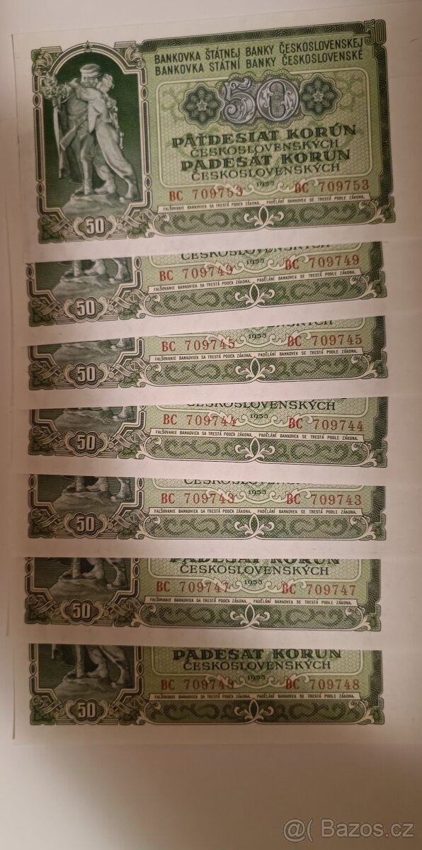 50 Korun 1953 UNC