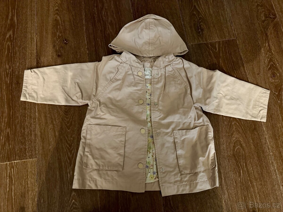 Růžový kabátek Zara vel. 86