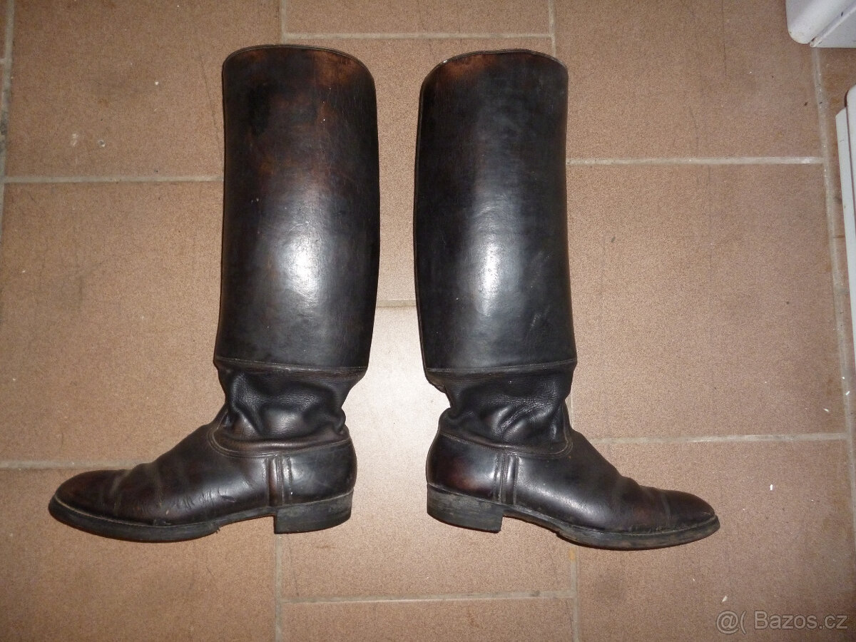 kožené boty ke kroji, stav velmi dobrý