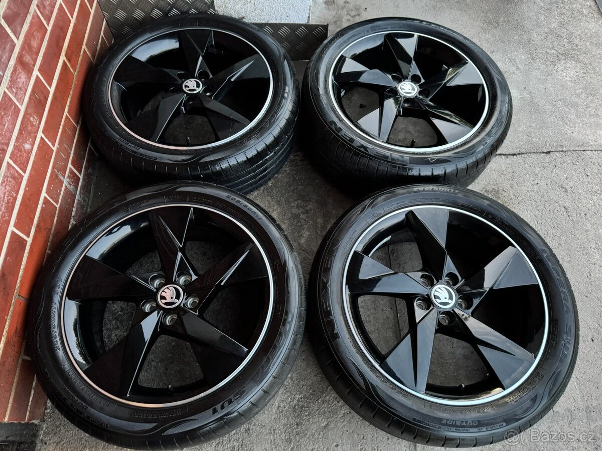 Alu 17" 5x100,škoda Volans letní 70% SCALA, Kamiq