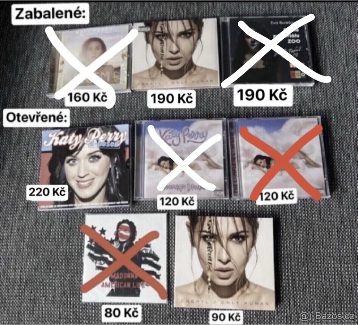 CD Katy Perry, Cheryl a Eva Burešová
