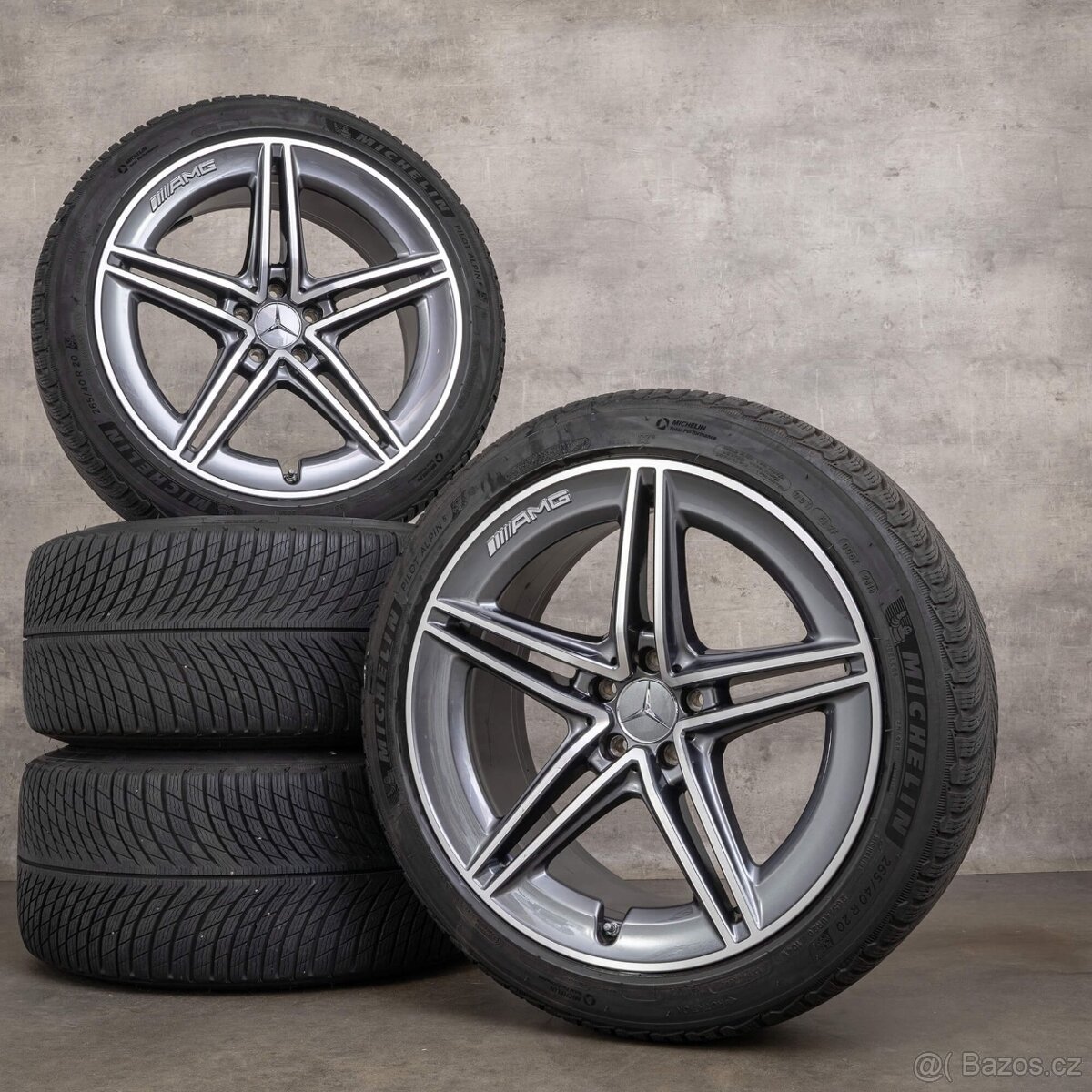 Mercedes Benz GT AMG original alu kola 20" + zimní obutí