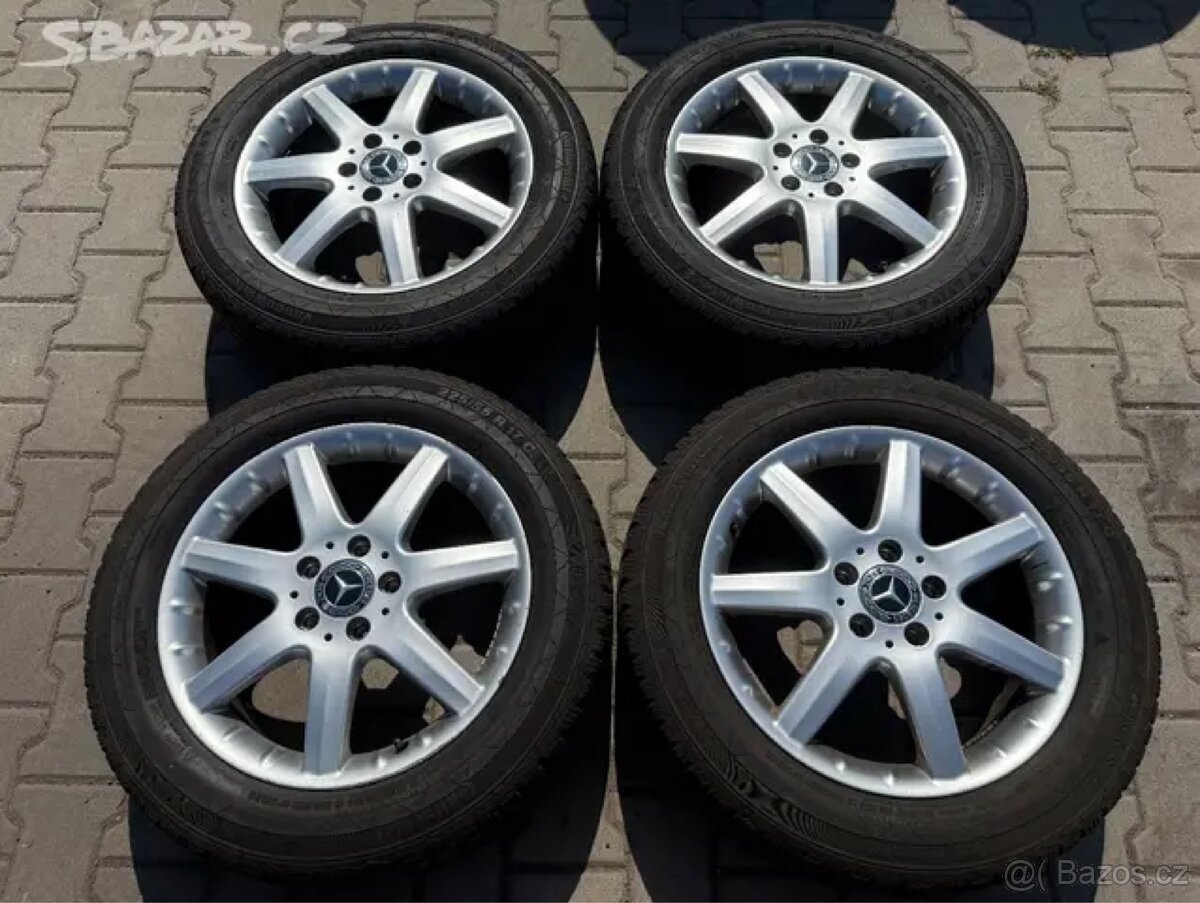 4x al kola 5x112 17 + pneu zimní 225/55 R17C